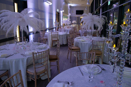 Party table set up at Arbour Park